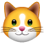 Kaķa emoji U+1F431 Kaķa emoji U+1F431