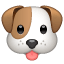 Suņa emoji U+1F436 Suņa emoji U+1F436
