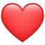 Sarkanā sirds emoji U+2764 Sarkanā sirds emoji U+2764