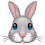 Zaķa emoji U+1F430 Zaķa emoji U+1F430