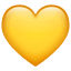 Dzeltena sirds emoji U+1F49B Dzeltena sirds emoji U+1F49B
